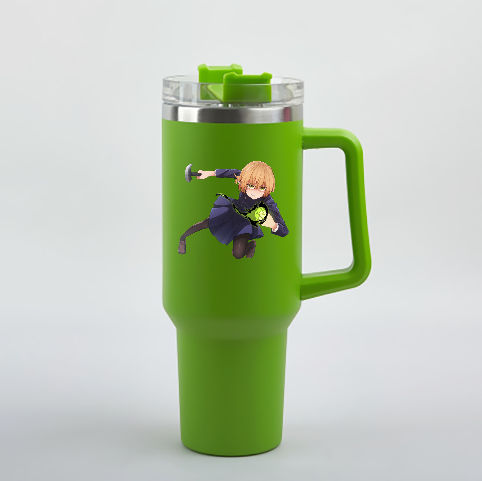 （画像用） 呪術廻戦 Jujutsu Kaisen 1200mL車用タンブラー - クリスタルステッカー（プラスチックストロー付き）